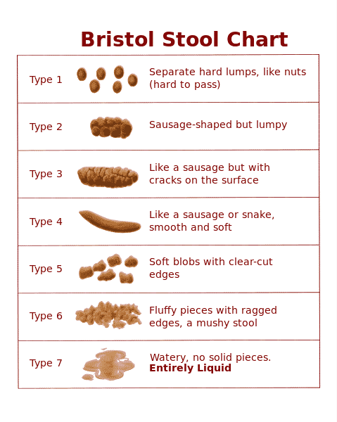 Constipation - Bristol Stool Chart