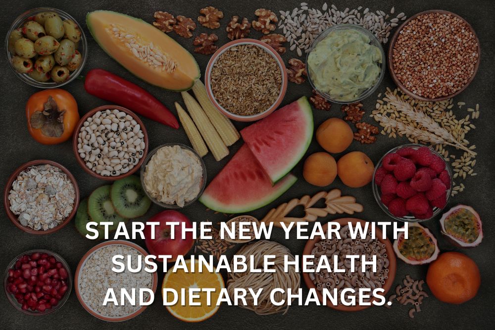 Start the New Year with Sustainable Health and Dietary Changes.